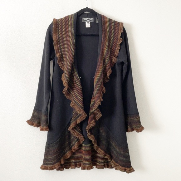 Angel Design By Sabri Ozel Italian Yarn Merino Wool Cardigan Sweater - Picture 1 of 12